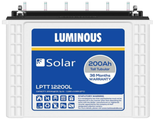 LUMINOUS SOLAR BATTERY - 150 AH - Tall Tubular - LPTT12200L